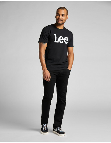 LEE T-SHIRT MĘSKI WOBBLY LOGO BLACK L65QAI01